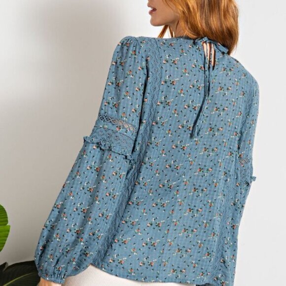 #54 - ANITA FLORAL PRINTED COTTON TOP - Picture 3 of 4